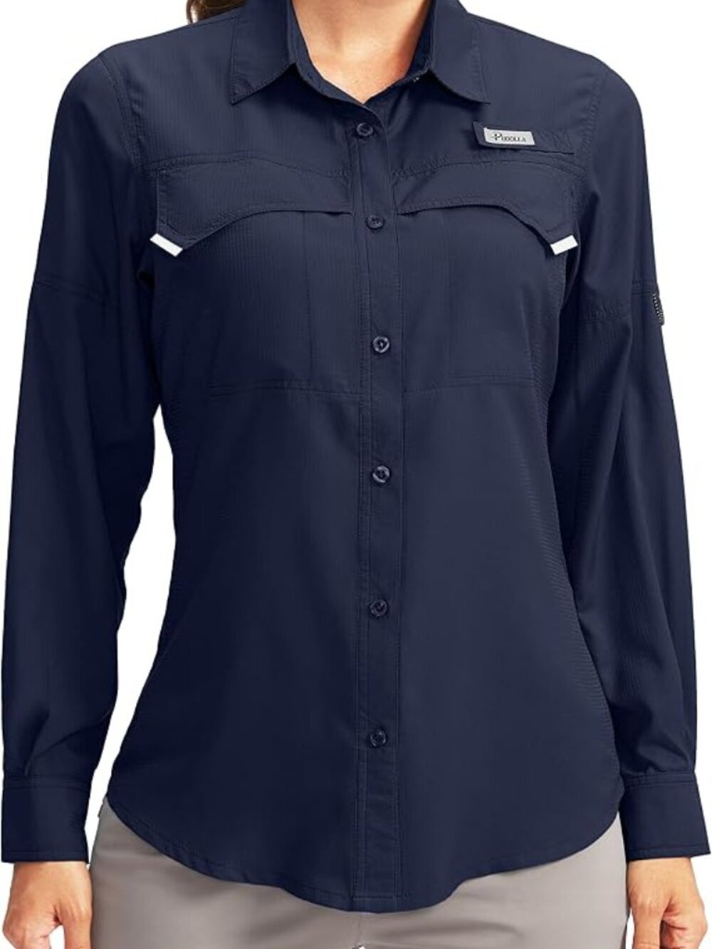 NWOT - Women's UPF 50+ Sun Protection Long Sleeve Button Down - Size X-Large